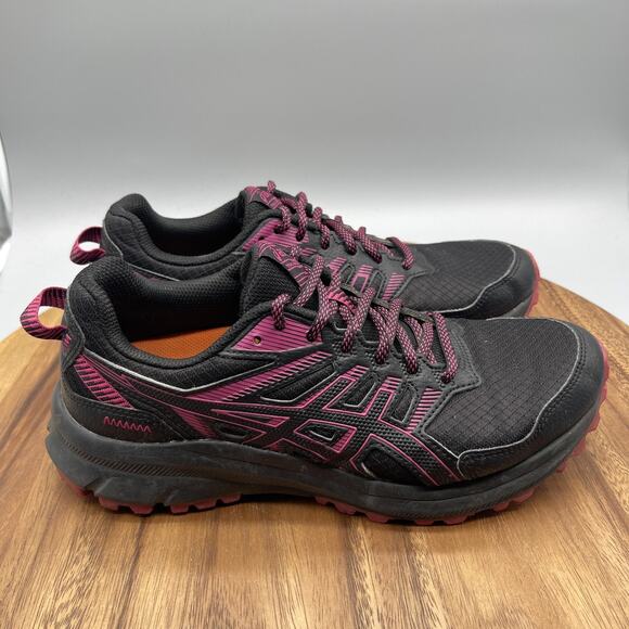 Asics Trail Scout 2 Shoes Womens 9 B Black Trail Running Comfort Walking Sneaker - Picture 1 of 8